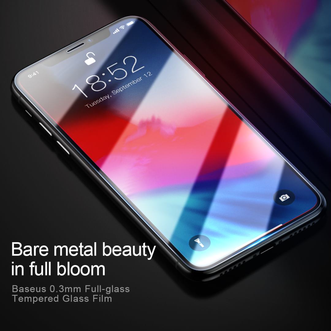 Защитное стекло Baseus Tempered Glass Film 0.3mm Transparent для iPhone Xs Max