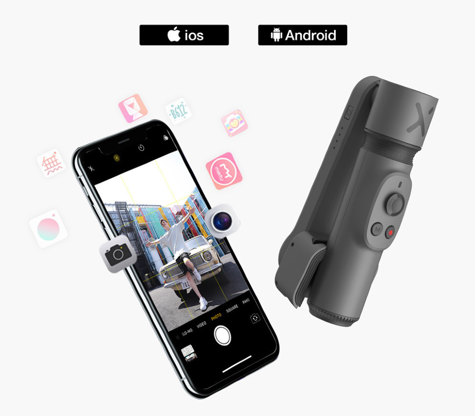 Стабилизатор Zhiyun Smooth X для iPhone и других смартфонов Grey