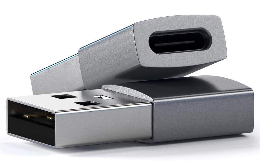Адаптер Satechi USB Type-A to Type-C, Space Gray