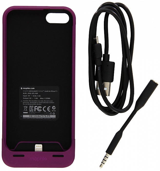 Чехол-аккумулятор Mophie Juice Pack Helium 1500mAh Purple для iPhone 5/5S/SE