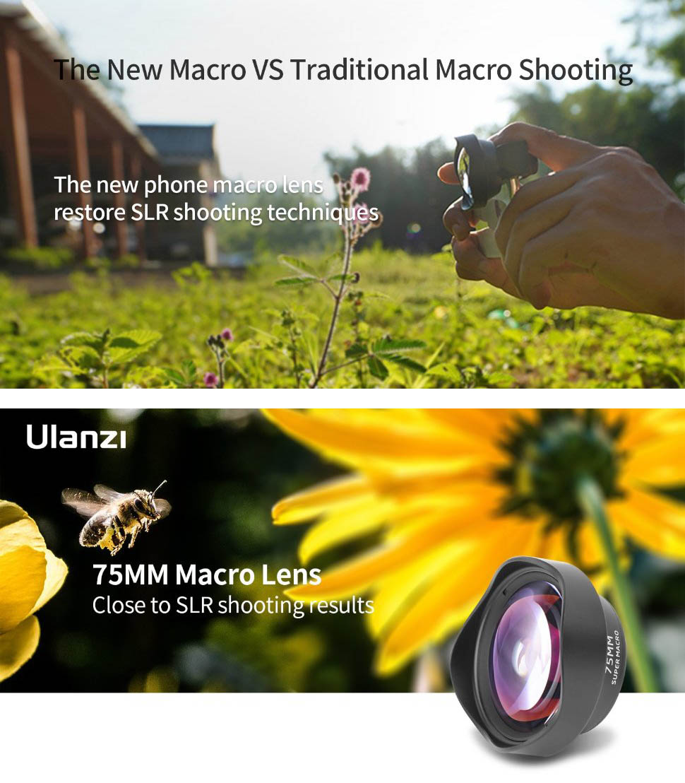 Макрообъектив Ulanzi 75мм Macro для смартфона