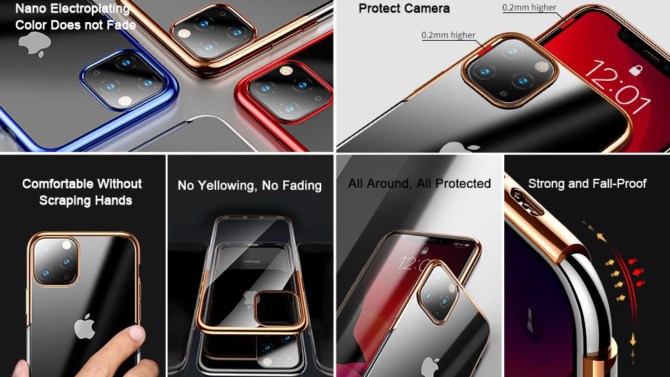 Чехол Baseus Glitter Case Silver для iPhone 11 Pro
