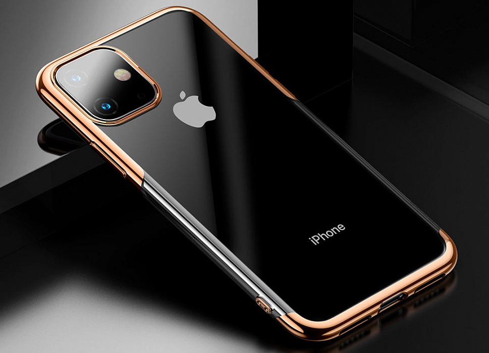 Чехол Baseus Glitter Gold для iPhone 11