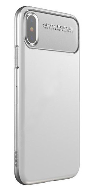 Чехол Baseus Slim Lotus Case White для iPhone X/XS  Качественная сборка • Защита камеры • Не скользит в руке