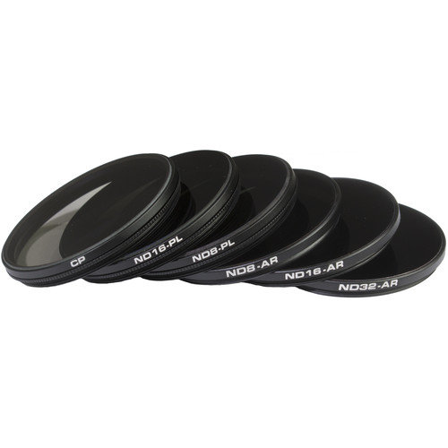 Набор фильтров для DJI Zenmuse X7 / X5S / X5 PolarPro Filter 6-Pack (ND8, ND16, ND32, ND8-PL)  Сверхлегкая конструкция фильтра • Алюминиевая рама с точной резьбой • Обеспечивает плавную работу