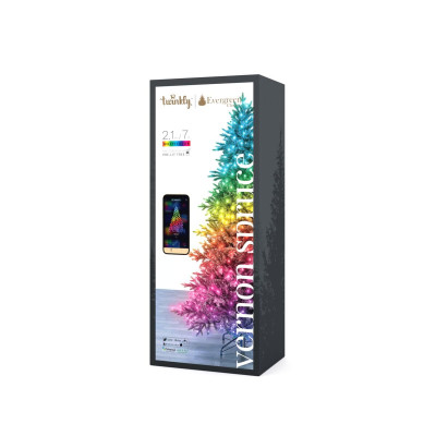 Светодиодная елка с подсветкой Twinkly 1.5 м диаметр 90см 270LED RGB (TG50P4425P00)  Количество светодиодов (270 штук) • Высота 1,5 м • Диаметр 90 см • RGB-палитра (16 миллионов цветов) • Поддержка iOS и Android • Дистанционное управление • Высокая энергоэффективность • Мобильное приложение