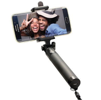 Селфи-палка (монопод) Ginzzu Selfie Stick Black с кнопкой Bluetooth