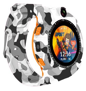 Детские часы-телефон с GPS и шагомером Кнопка жизни Aimoto Sport Camo ...