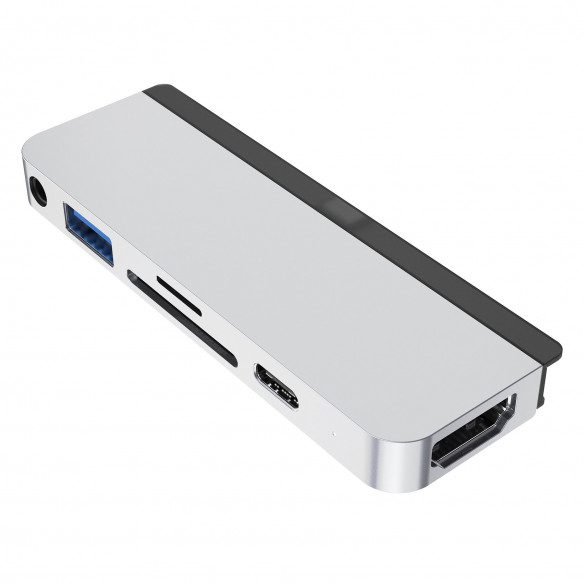 USB-хаб HyperDrive POWER 9-in-1 USB-C Hub Silver для iPad / MacBook Pro / MacBook Air и других устройств с USB-C  Мульти Хаб • Широкий набор интерфейсов • Подключение дополнительного монитора 4K • Аудиовыход Сетевой разъем • Зарядка ноутбука с мощностью 49 Вт • Картридер SD/microSD