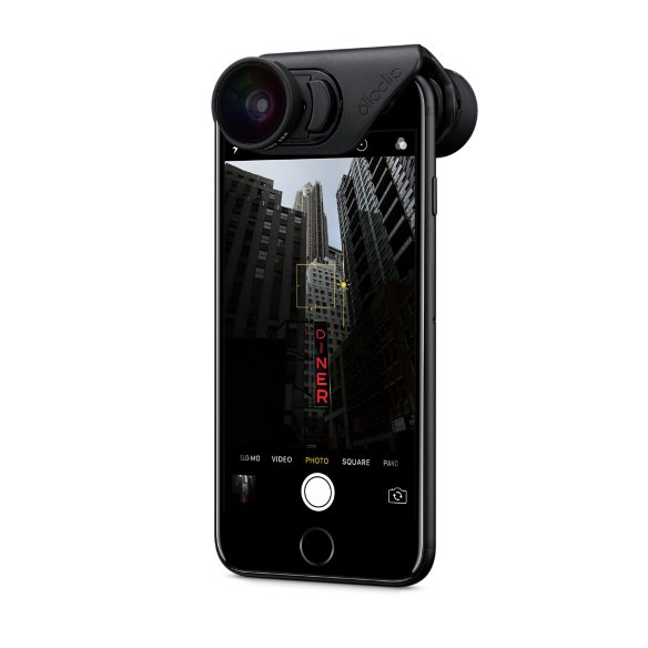 Объектив Olloclip 3-in-1 CORE Lens Set Black для iPhone 8/7 и iPhone 8/7PLUS  Новинка от Olloclip — специальный переходник для iPhone 8/7 Plus, полнокадровый супер-широкоугольник, макро 15x и фишай