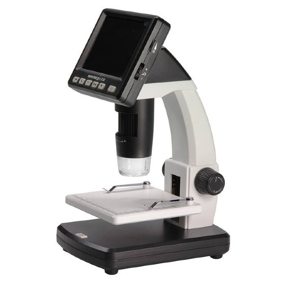Цифровой USB-микроскоп МИКМЕД LCD  8,9 см (3,5'') цветной жидкокристаллический дисплей • Камера 5 МП с CMOS матрицей • Фото- и видеосъемка объекта • Встроенный Li-ion аккумулятор