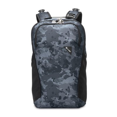 Рюкзак-антивор Pacsafe Vibe 20 Anti-Theft 20L Backpack Grey Camo  Объем 20 литра • Подходит для 13-дюймового MacBook • Внутренние карманы для организации вещей • Карман для воды • Петля для ручки