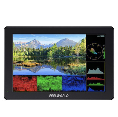 Операторский монитор Feelworld T7 Pro  Тип матрицы: IPS • Диагональ экрана 7 дюйм • Разрешение экрана 1920 × 1200 • 3D-LUT • HDR • Подключение наушников