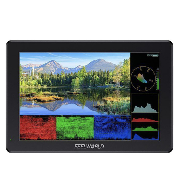 Операторский монитор Feelworld T7 Pro  Тип матрицы: IPS • Диагональ экрана 7 дюйм • Разрешение экрана 1920 × 1200 • 3D-LUT • HDR • Подключение наушников