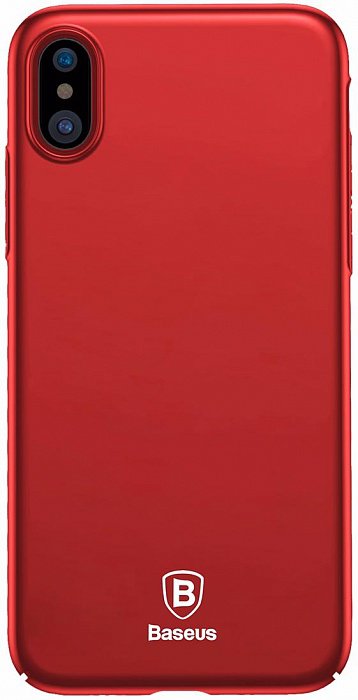 Чехол Baseus Thin Case Red для iPhone X/XS  Высокая степень защиты • Качественные материалы • Стильный дизайн • Приятный на ощупь