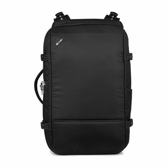 Рюкзак-транформер-антивор Pacsafe Vibe 40L Anti-Theft Backpack Jet Black  Объем 40 литров • Подходит для 15-дюймового MacBook • Внутренние карманы для организации вещей • Карман для воды • Внутренняя точка крепления для кошельков и ключей