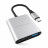 USB-хаб HyperDrive 4K HDMI 3-in-1 USB-C Hub Silver для Macbook и других устройств с USB-C  - USB-хаб HyperDrive 4K HDMI 3-in-1 USB-C Hub Silver для Macbook и других устройств с USB-C