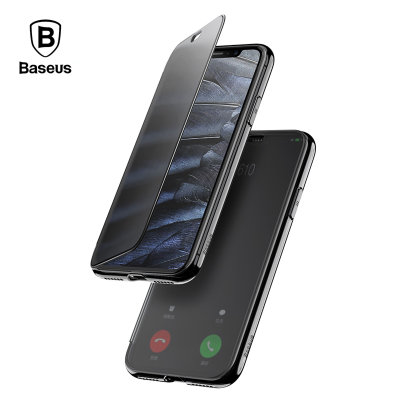 Чехол Baseus Touchable Case Black для iPhone X/XS  Стильный дизайн • Не ограничивает доступ к портам смартфона • Управление через чехол