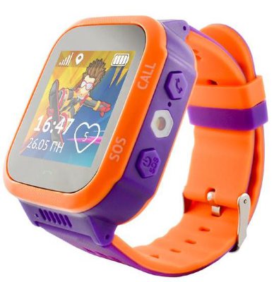 Детские часы-телефон с GPS Кнопка жизни Aimoto Start Purple