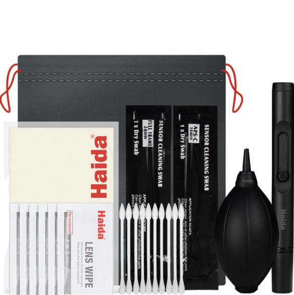 Набор для очистки оптики Haida 7 in 1 Optic Cleaning Kit  Профессиональный набор для чистки оптики • Материал пластик
