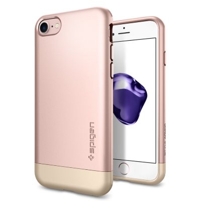 Чехол Spigen для iPhone 8/7 Style Armor Rose Gold 042CS20517  Прочный и одновременно стильный чехол для вашего iPhone 8/7