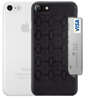 Набор из двух чехлов Ozaki O!coat Jelly + Pocket Clear &amp; Black для iPhone 8/7  Комплект из двух тонких и прочных чехлов-накладок для iPhone 8/7