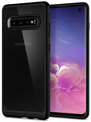 Чехол Spigen Ultra Hybrid Black (605CS25802) для Samsung Galaxy S10  Продуманная эргономика • Прочные материалы • Завышенные бортики для камеры • Надежная защита