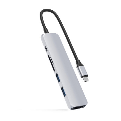USB-хаб Hyper HyperDrive BAR 6-in-1 USB-C Hub Silver для iPad / MacBook Pro / MacBook Air и других устройств с USB-C