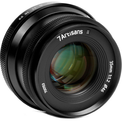 Объектив 7artisans 35mm F1.2 II Micro 4/3 Чёрный  Байонет объектива Micro 4/3 • Покрытие матрицы APS-C • Фокусное расстояние 35 мм • Фокусировка ручная • Максимальная диафрагма f/1.2 • Минимальная диафрагма F/22