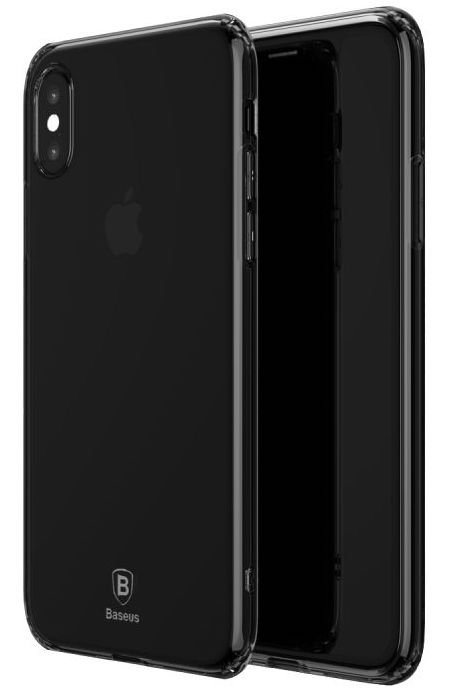Чехол Baseus Simple Series Case Transparent Black для iPhone X/XS  Надежная защита • Прозрачный форм-фактр • Качественные материалы