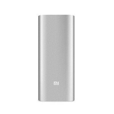 Внешний аккумулятор 16000 mAh Xiaomi Mi Power Bank Super-sized 16000 Silver  Емкость 16000 мА⋅ч • Максимальный ток 2.1 А • Два разъема USB • Защита от перегрузок тока • Автоматическое выключение при полной зарядке • ультрапрочный корпус — выдерживает 50 кг