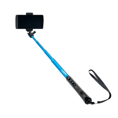 Селфи-монопод с Bluetooth Lumiix LZ-616C Blue  Надежный монопод с вращающейся головкой и встроенным в ручку пультом. Подходит для экшн-камер GoPro (нужен переходник).