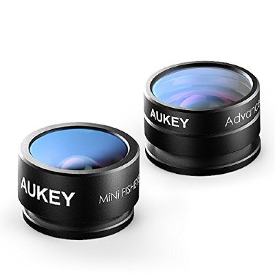 Набор объективов для iPhone и других смартфонов AUKEY Optic 2 in 1 Smartphone Lens Set Fisheye 160º + 20X Macro 2 in 1 Lens PL-A2