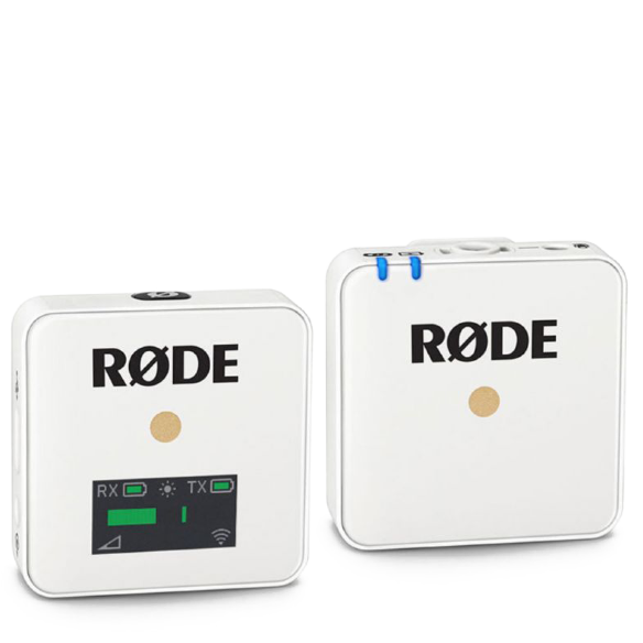 Радиосистема RODE Wireless GO White Edition  Передатчик-микрофон • Связь высокого качества • Приемник с дисплеем • Компактная радиосистема