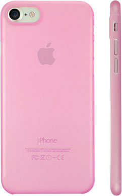 Чехол Ozaki O!coat 0.3 Jelly Pink для iPhone 8/7 OC735PK  Прочный и тонкий чехол-накладка из прочного пластика для iPhone 8/7
