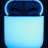 Чехол для AirPods Elago Silicone Case Nightglow Blue (светящийся в темноте)  - Чехол для AirPods Elago Silicone Case Nightglow Blue (светящийся в темноте)