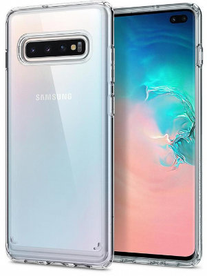 Чехол Spigen Ultra Hybrid Crystal Clear (606CS25766) для Samsung Galaxy S10+  Продуманная эргономика • Прочные материалы • Завышенные бортики для камеры • Надежная защита