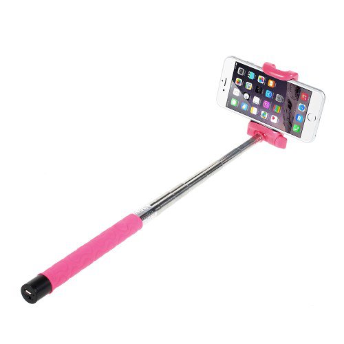 Селфи-палка (монопод) KJstar Z06-3 Pink с кнопкой Bluetooth  Оригинальный KJstar • Длина от 21 до 106 см • Подключение по Bluetooth • Прочный и легкий • Подходит для iOS и Android