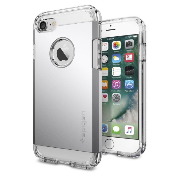 Чехол Spigen для iPhone 8/7 Tough Armor Satin Silver 042CS20672  Особая конструкция для охлаждения и надежная защита вашего iPhone 8/7.