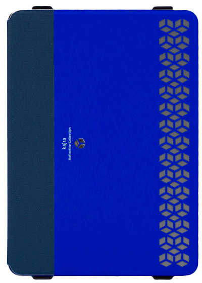 Чехол Kajsa Reflective Collection Blue/Dark Blue для iPad Pro 9.7&quot;  Стильный и удобный чехол-книжка • Элегантный дизайн • Защита от ударов, пыли, повреждений и царапин • Функционален и удобен в использовании