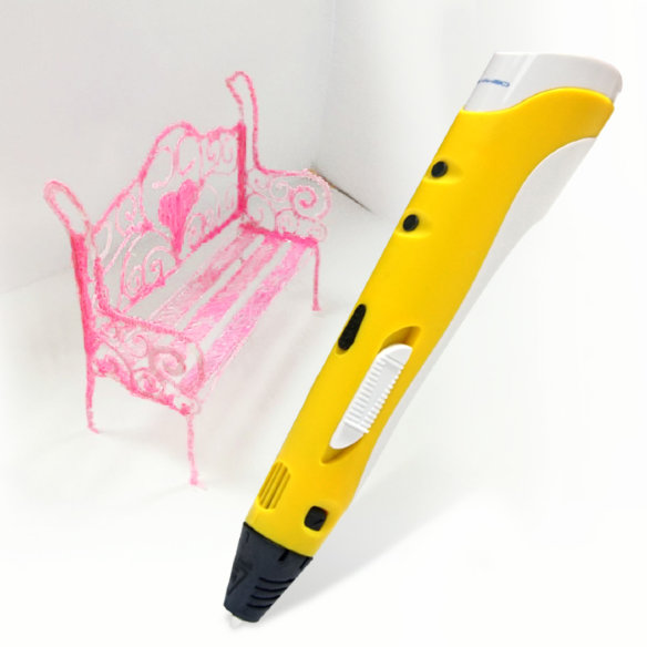 3D ручка Dewang Generation 1 Pen Yellow  3D-ручка 1го поколения от Dewang • ABS-пластик • Регулировка температуры и скорости подачи • Керамический наконечник • Вес 65 г
