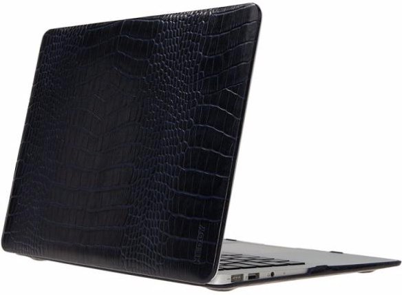 Чехол-накладка Heddy Leather Hardshell Croco Dark Blue для MacBook Pro 15 Retina  Надежная защита устройства • Чехол из кожи • Стильный внешний вид