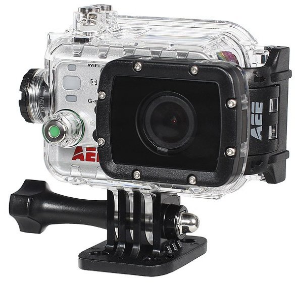 Экшн-камера AEE MagiCam S51  Видео Full HD (1080p) • матрица 16 Мп • съемный дисплей 2″ • Wi-Fi • угол обзора 155º • зум 10x G-сенсоор • подводная съемка до 100 метров • система стабилизации EIS