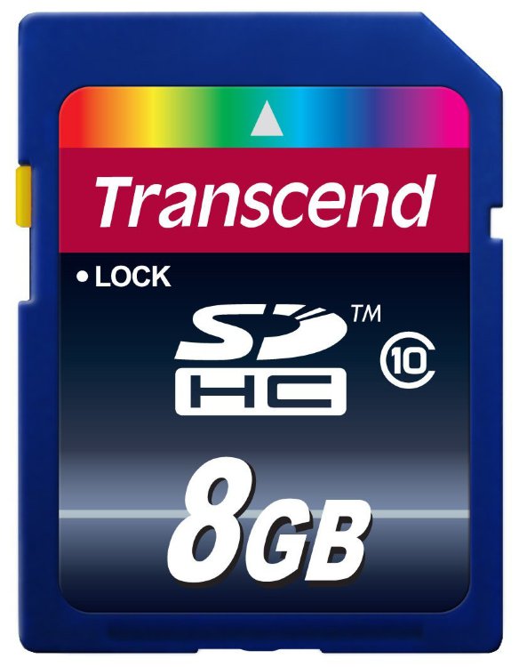 Карта памяти Transcend SDHC 8 Gb Class 10 (Premium)  Карта памяти Transcend • SDHC • 8 Гб • Class 10