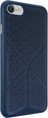 Чехол Ozaki O!coat 0.3+Totem Versatile Dark Blue для iPhone 8/7  Прочный и тонкий чехол-накладка из прочного пластика с возможностью использования подставки для iPhone 8/7
