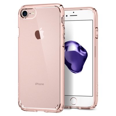Чехол Spigen для iPhone 8/7 Ultra Hybrid 2 Crystal Pink 042CS20924