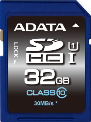 Карта памяти ADATA Premier SDHC 32 Gb Class 10 UHS-I 30 MB/s