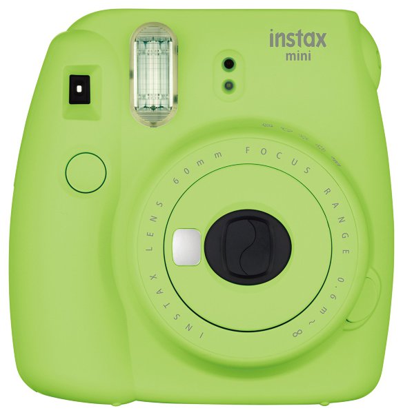 Фотоаппарат моментальной печати Fujifilm Instax Mini 9 Lime Green  Обновленная модель самой доступной камеры Instax. Теперь есть зеркальце для селфи и макролинза в комплекте.