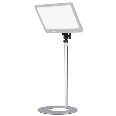 Стойка - подставка amaran Base Stand Серебро  Посадочное крепление 1/4" • Фиксация длины поворотный (каждая секция) • Минимальная высота 550 мм • Максимальная высота 870 мм