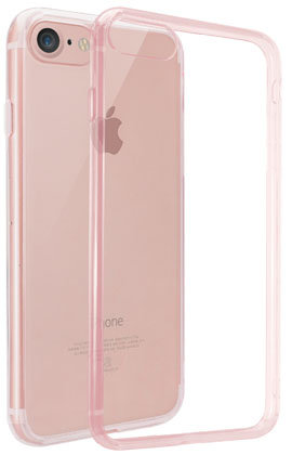 Чехол Ozaki O!coat Crystal+ Clear Pink для iPhone 8/7  Прочный и стильный чехол-накладка с матовой поверхностью для iPhone 8/7